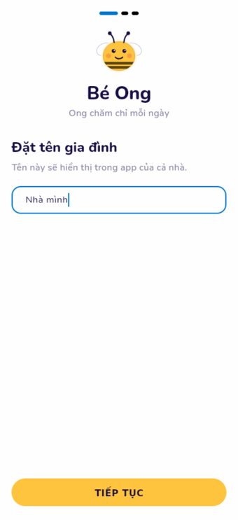 Bước 1: Đặt tên tổ ấm gia đình